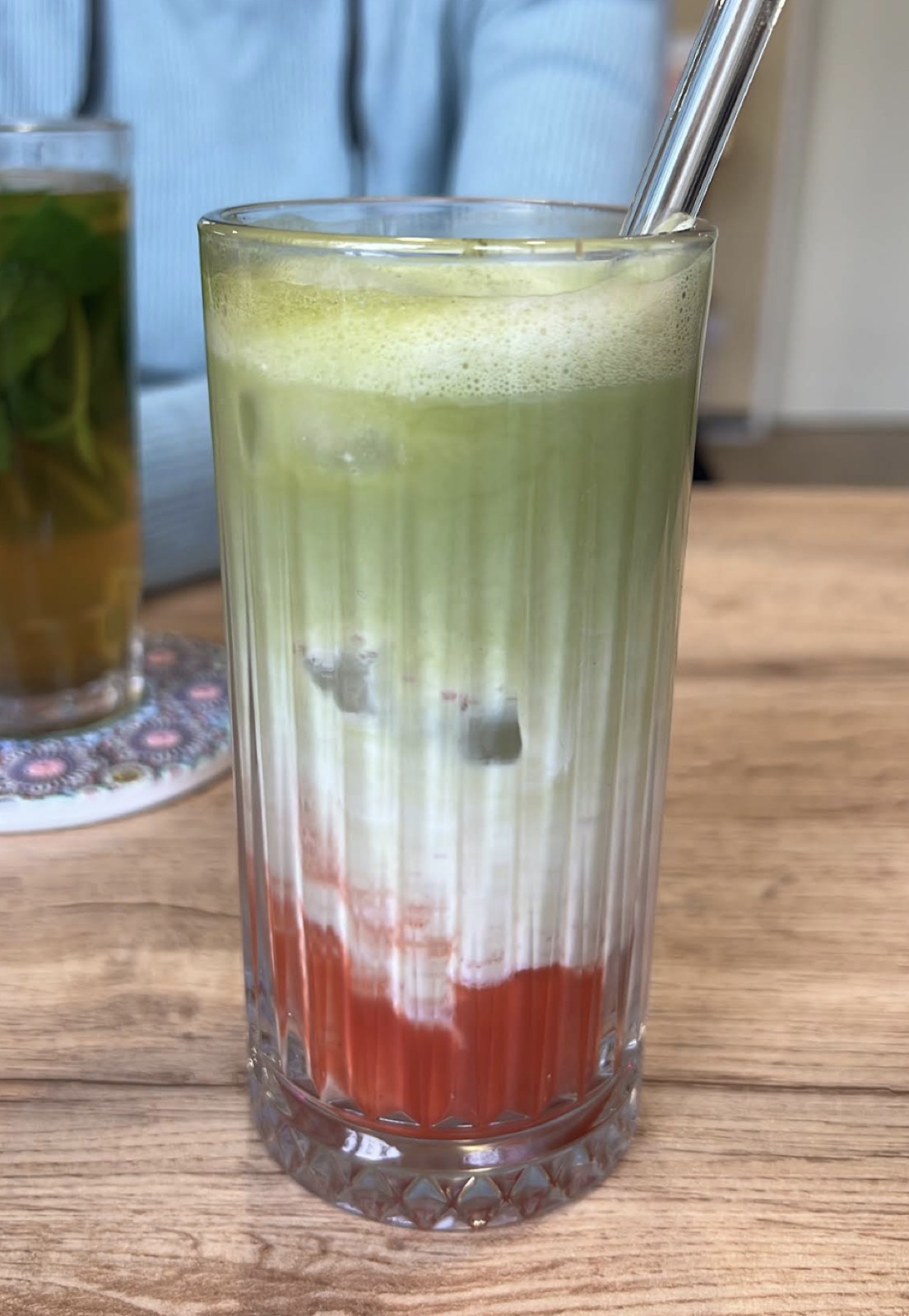 Iced Strawberry Matcha Latte